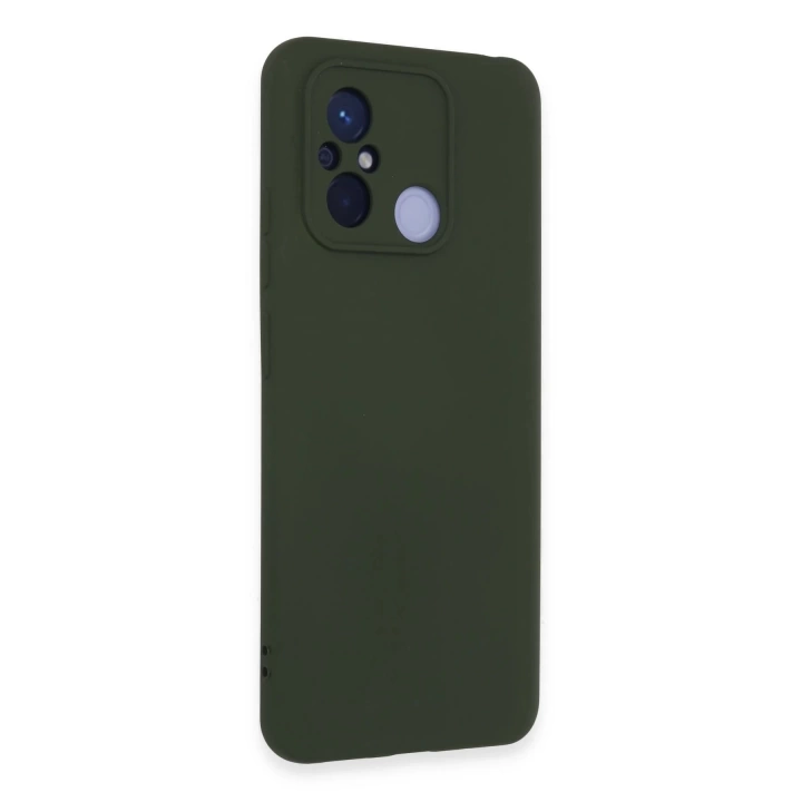 BFS  Xiaomi Redmi 12C Kılıf Nano içi Kadife Silikon - Koyu Yeşil
