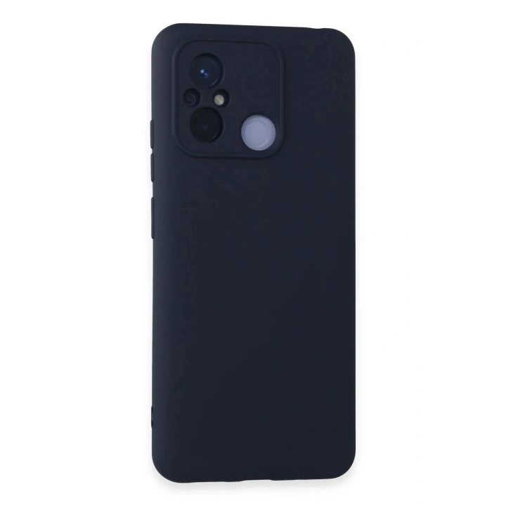 BFS Xiaomi Redmi 12C Kılıf Nano içi Kadife Silikon - Lacivert