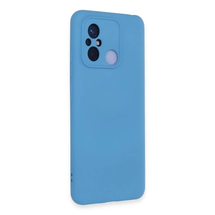 BFS  Xiaomi Redmi 12C Kılıf Nano içi Kadife Silikon - Mavi
