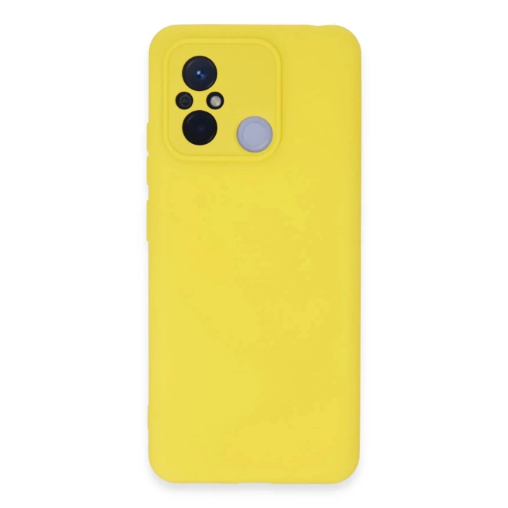 BFS  Xiaomi Redmi 12C Kılıf Nano içi Kadife Silikon - Sarı