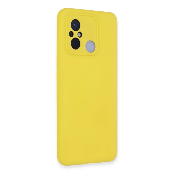 BFS  Xiaomi Redmi 12C Kılıf Nano içi Kadife Silikon - Sarı