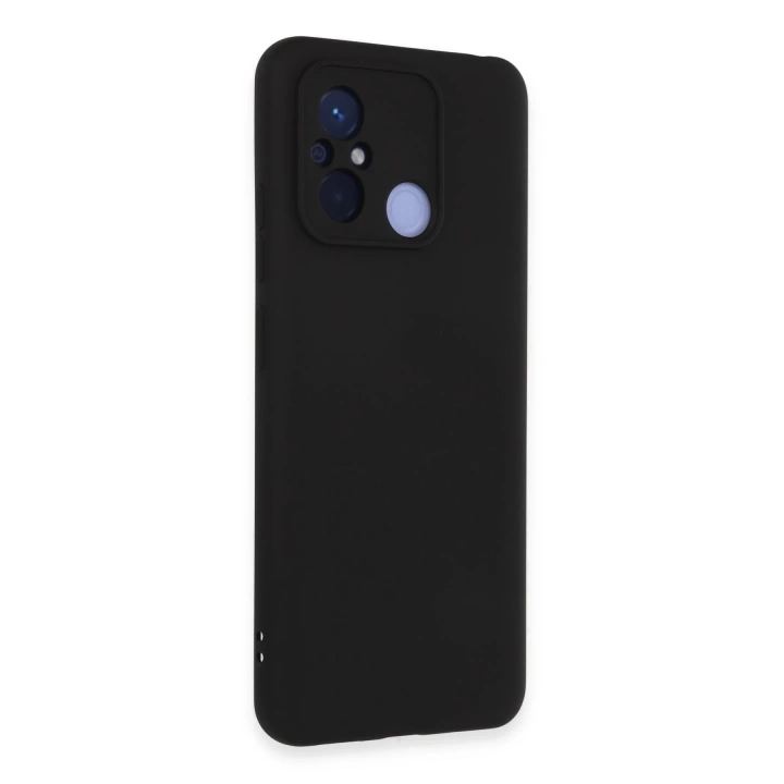 BFS  Xiaomi Redmi 12C Kılıf Nano içi Kadife Silikon - Siyah