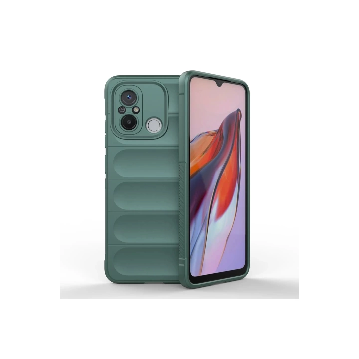 BFS  Xiaomi Redmi 12C Kılıf Optimum Silikon - Koyu Yeşil