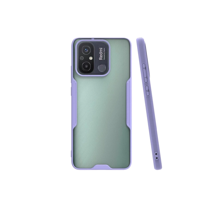 BFS  Xiaomi Redmi 12C Kılıf Platin Silikon - Lila