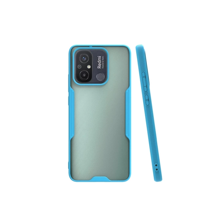 BFS  Xiaomi Redmi 12C Kılıf Platin Silikon - Mavi
