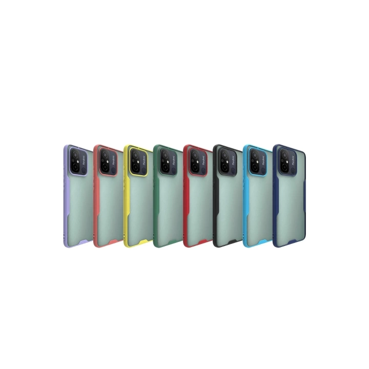 BFS  Xiaomi Redmi 12C Kılıf Platin Silikon - Mavi