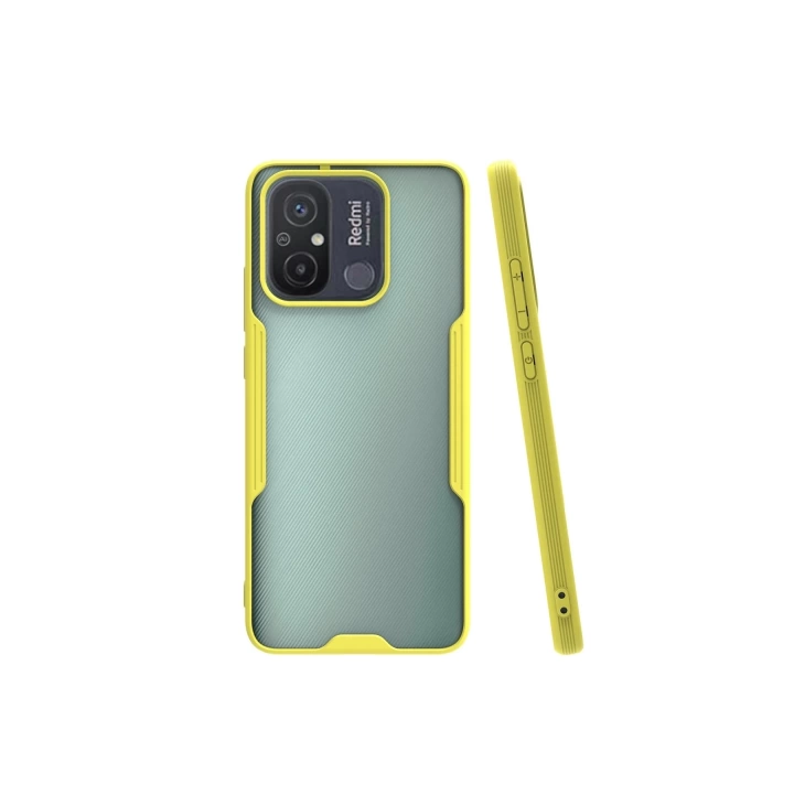 BFS  Xiaomi Redmi 12C Kılıf Platin Silikon - Sarı