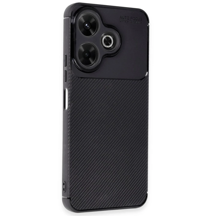 BFS  Xiaomi Redmi 13 4G Kılıf Auto Focus Karbon Kapak - Siyah