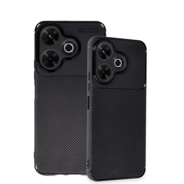BFS  Xiaomi Redmi 13 4G Kılıf Auto Focus Karbon Kapak - Siyah