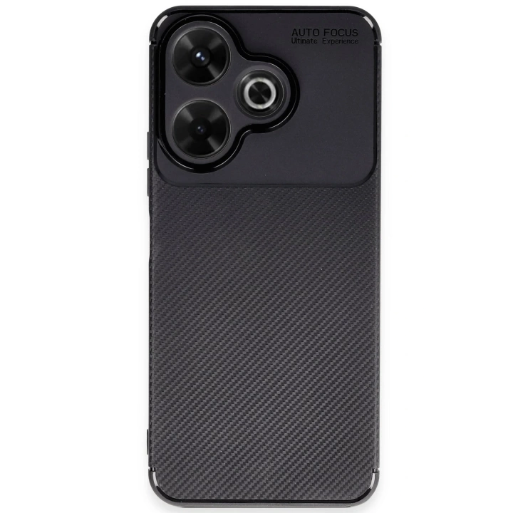 BFS  Xiaomi Redmi 13 4G Kılıf Auto Focus Karbon Kapak - Siyah