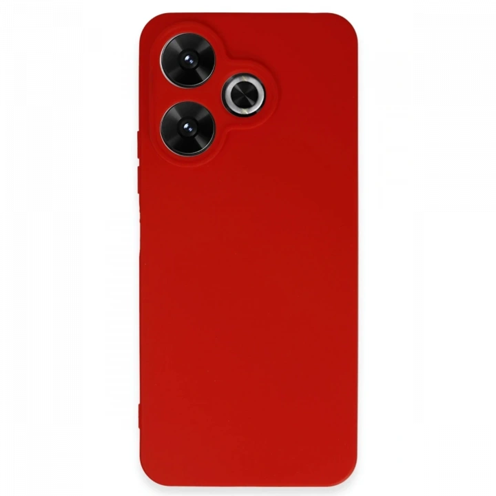 BFS  Xiaomi Redmi 13 4G Kılıf First Silikon - Kırmızı