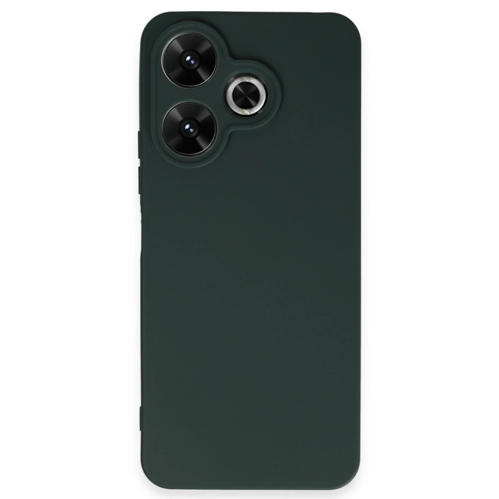 BFS  Xiaomi Redmi 13 4G Kılıf First Silikon - Koyu Yeşil