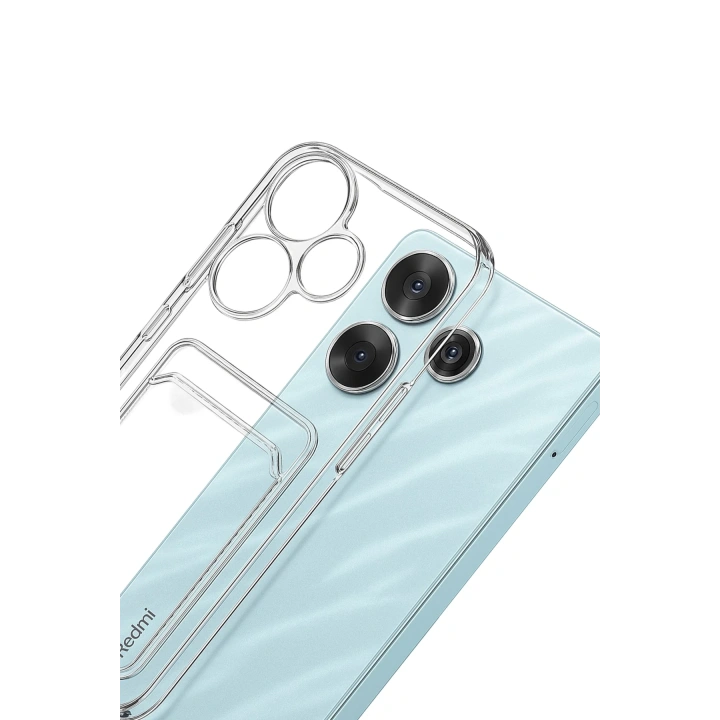 BFS  Xiaomi Redmi 13 4G Kılıf Kart Şeffaf Silikon - Şeffaf