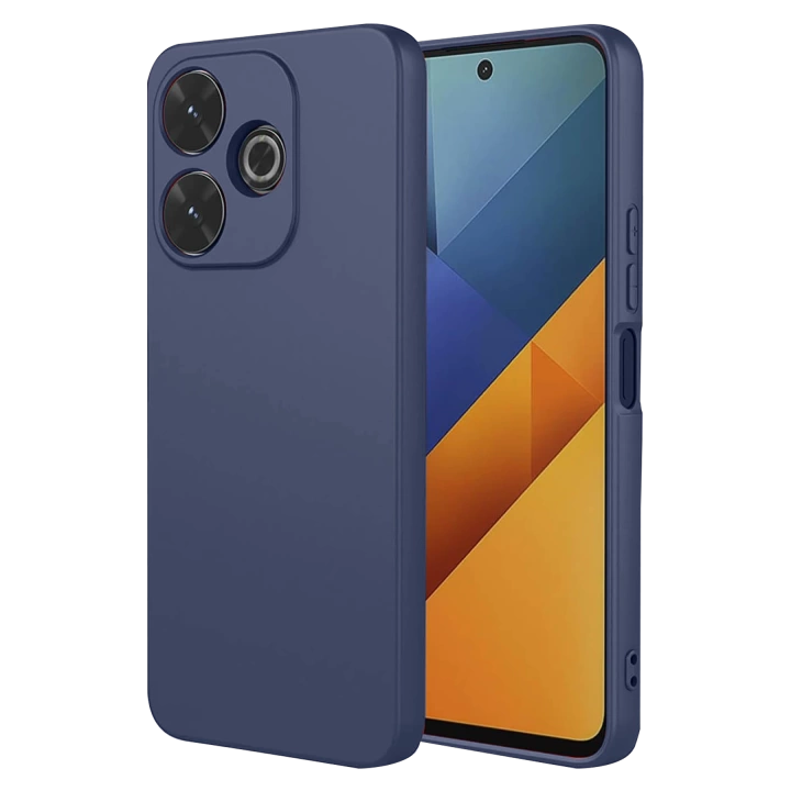 BFS  Xiaomi Redmi 13 4G Kılıf Nano içi Kadife Silikon - Lacivert