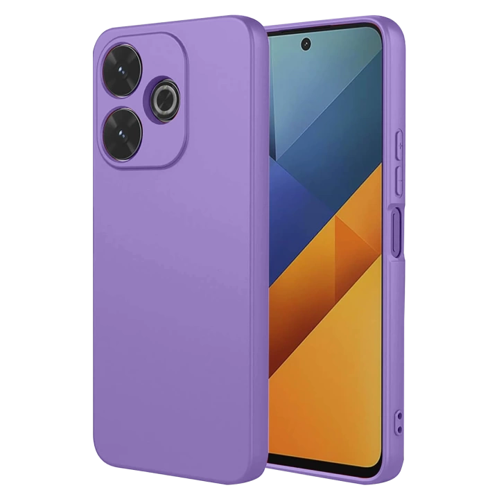 BFS  Xiaomi Redmi 13 4G Kılıf Nano içi Kadife Silikon - Lila