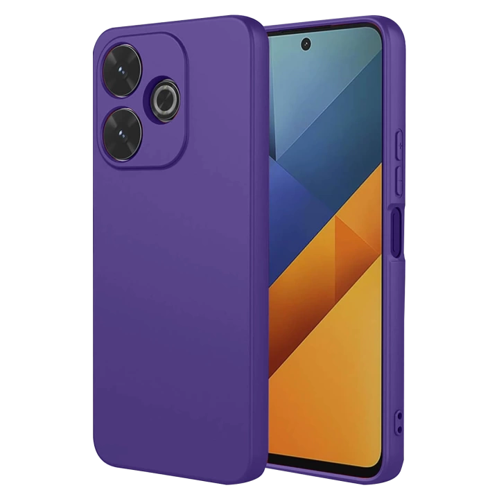 BFS  Xiaomi Redmi 13 4G Kılıf Nano içi Kadife Silikon - Mor