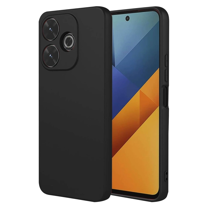 BFS  Xiaomi Redmi 13 4G Kılıf Nano içi Kadife Silikon - Siyah