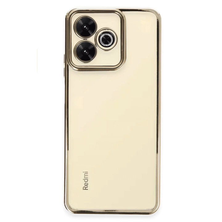 BFS  Xiaomi Redmi 13 4G Kılıf Razer Lensli Silikon - Gold