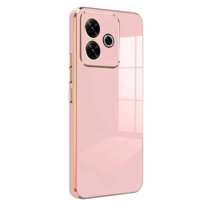 BFS  Xiaomi Redmi 13 4G Kılıf Volet Silikon - Pembe