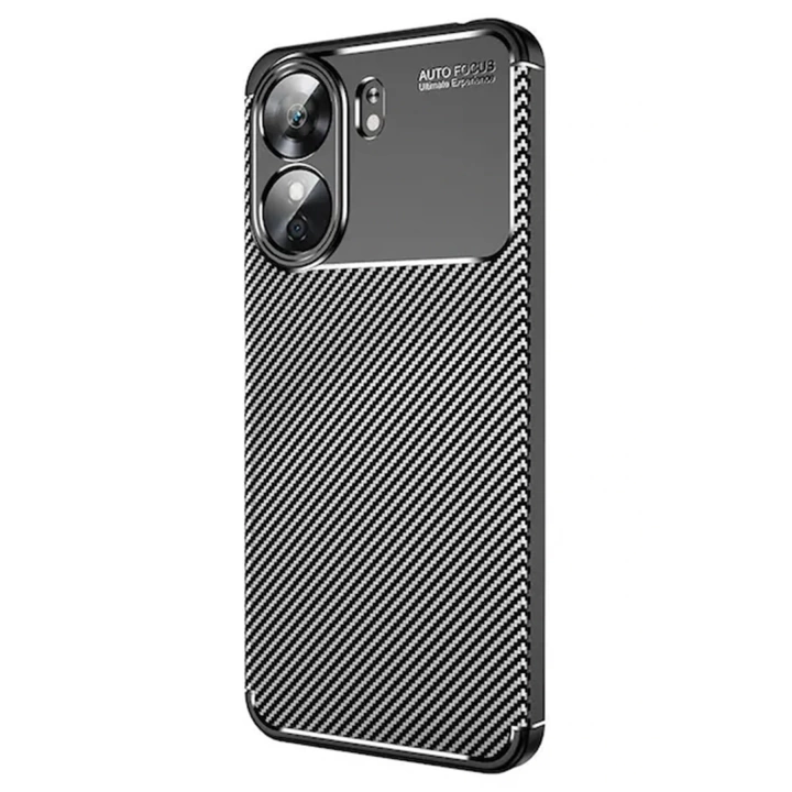 BFS  Xiaomi Redmi 13C Kılıf Auto Focus Karbon Kapak - Siyah