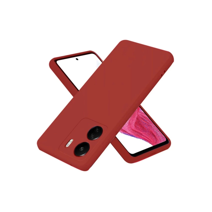 BFS  Xiaomi Redmi 13C Kılıf First Silikon - Bordo