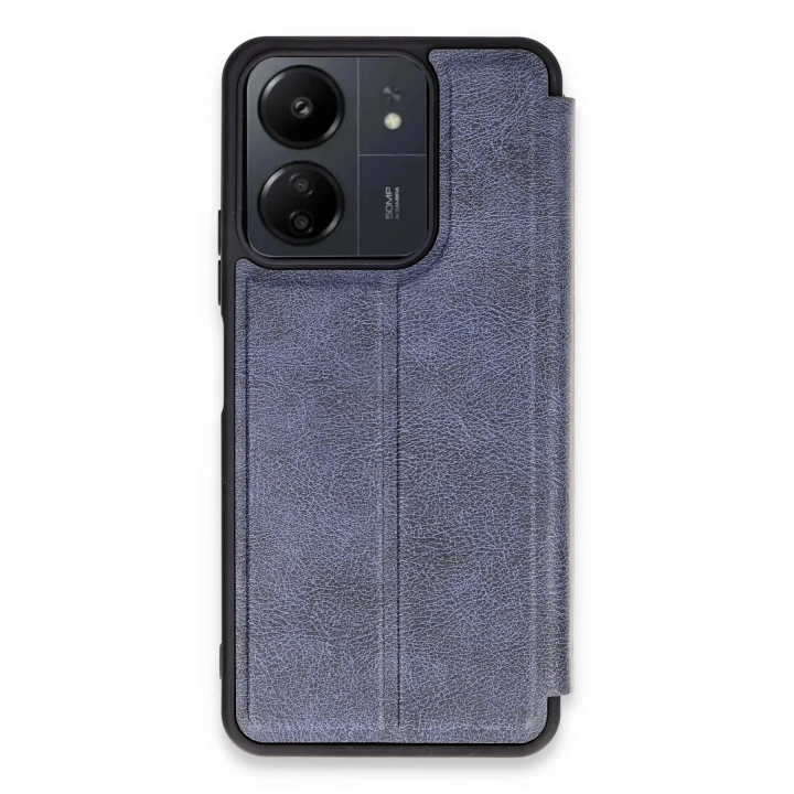 BFS  Xiaomi Redmi 13C Kılıf Flip Cover - Lacivert