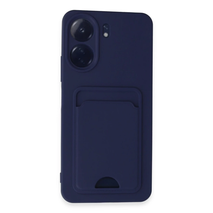 BFS  Xiaomi Redmi 13C Kılıf Kelvin Kartvizitli Silikon - Lacivert