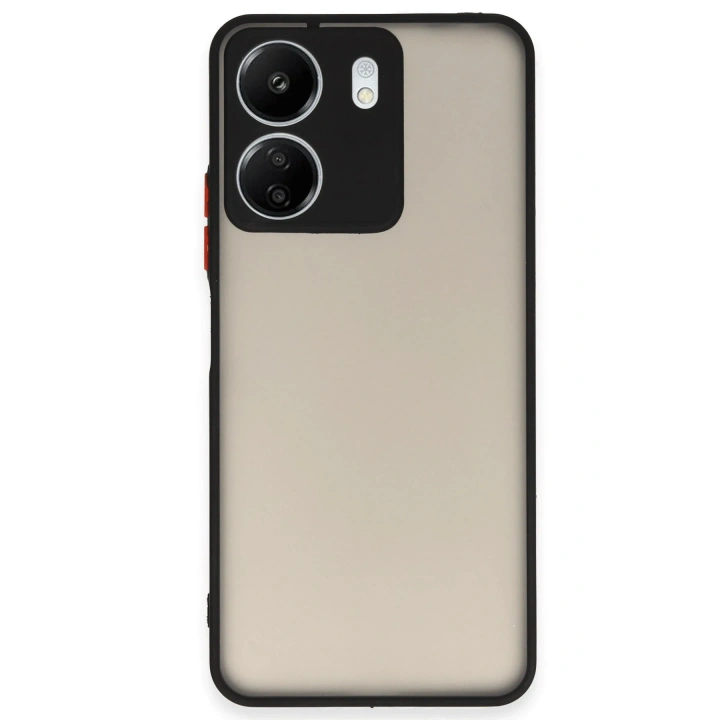 BFS  Xiaomi Redmi 13C Kılıf Montreal Silikon Kapak - Siyah