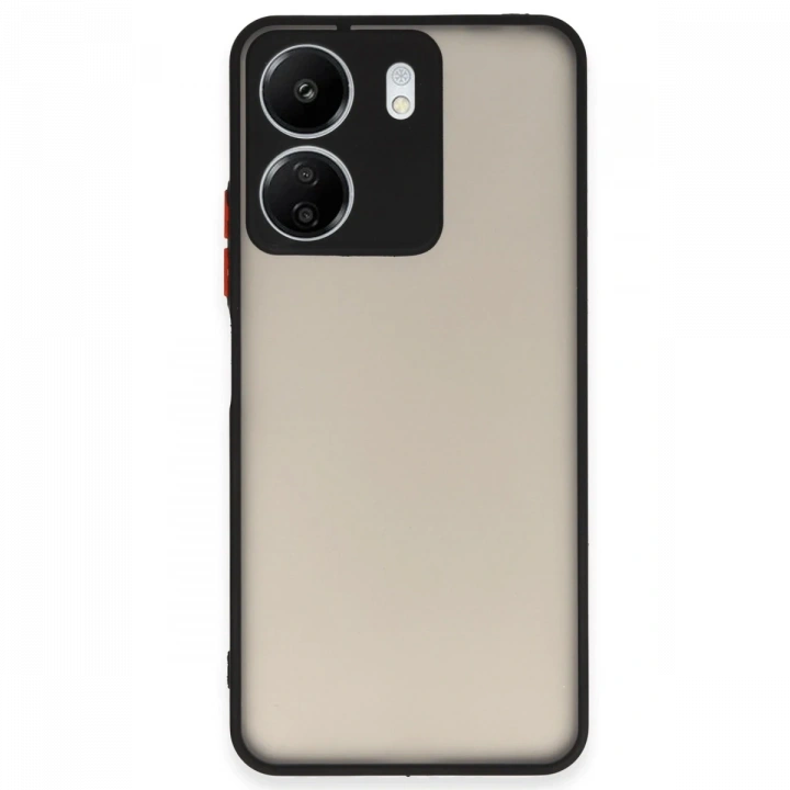 BFS  Xiaomi Redmi 13C Kılıf Montreal Silikon Kapak - Siyah