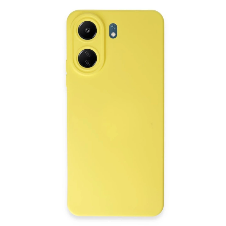 BFS  Xiaomi Redmi 13C Kılıf Nano içi Kadife Silikon - Sarı