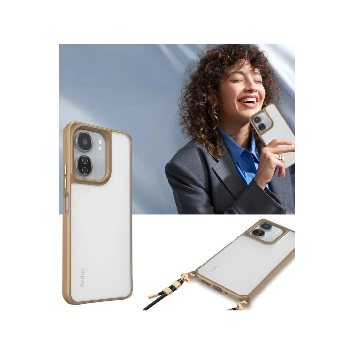 BFS  Xiaomi Redmi 13C Kılıf Penta Silikon Kılıf - Çöl Titanyum