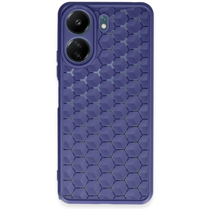 BFS  Xiaomi Redmi 13C Kılıf Petek Silikon Kapak - Lacivert