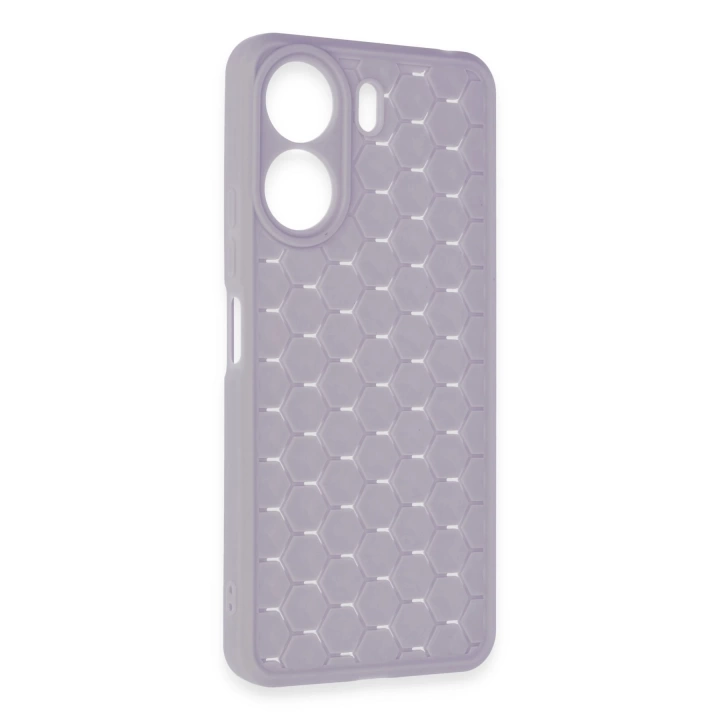 BFS  Xiaomi Redmi 13C Kılıf Petek Silikon Kapak - Lila