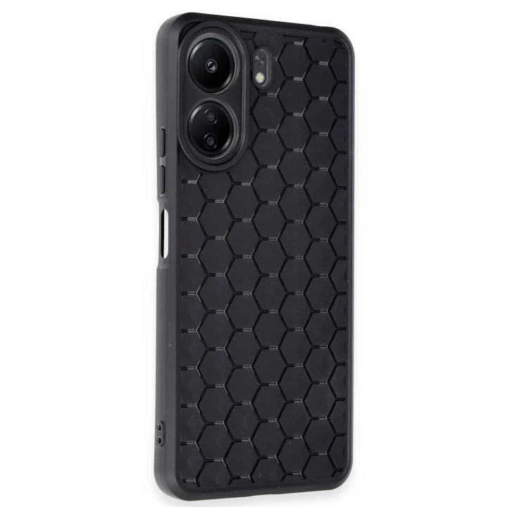 BFS  Xiaomi Redmi 13C Kılıf Petek Silikon Kapak - Siyah