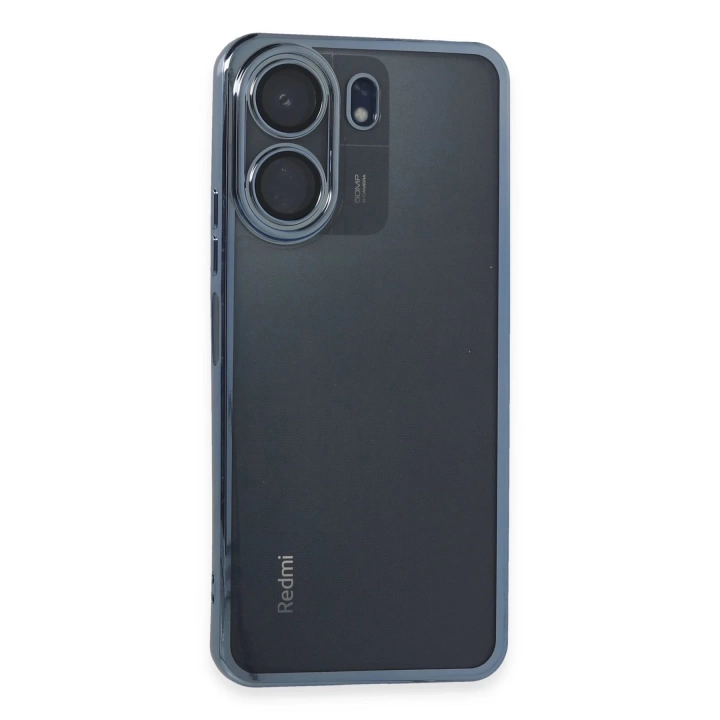 BFS  Xiaomi Redmi 13C Kılıf Razer Lensli Silikon - Lacivert