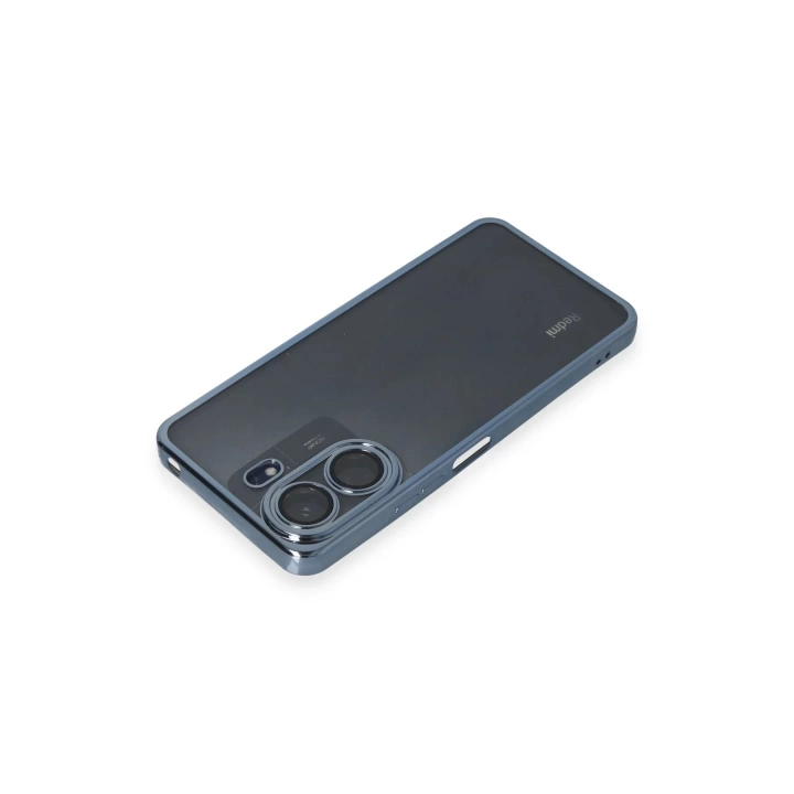 BFS  Xiaomi Redmi 13C Kılıf Razer Lensli Silikon - Lacivert