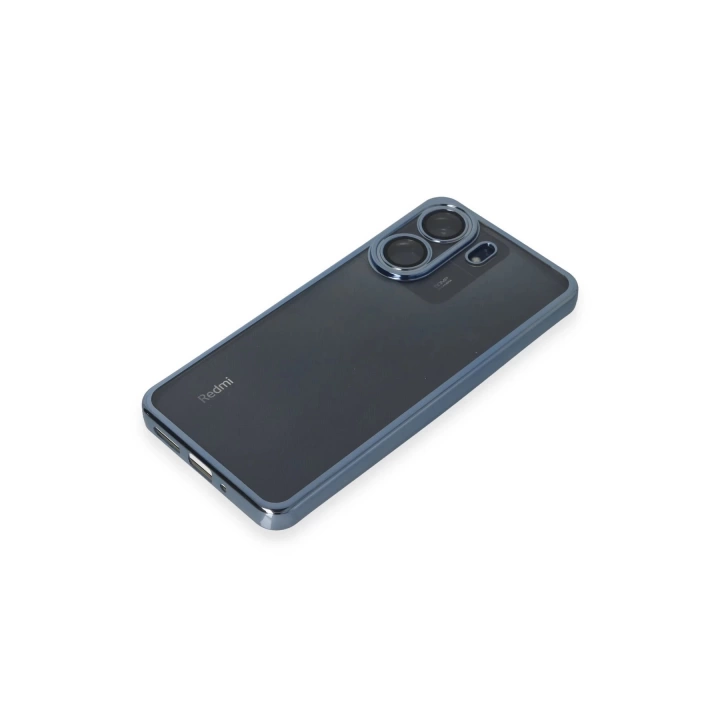 BFS  Xiaomi Redmi 13C Kılıf Razer Lensli Silikon - Lacivert
