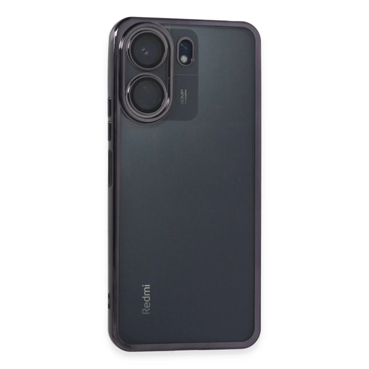 BFS  Xiaomi Redmi 13C Kılıf Razer Lensli Silikon - Mor