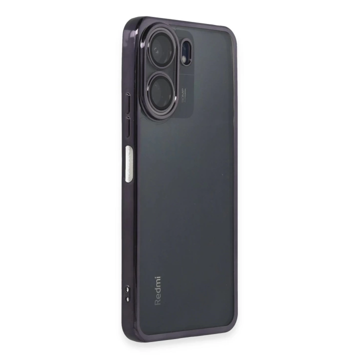 BFS  Xiaomi Redmi 13C Kılıf Razer Lensli Silikon - Mor