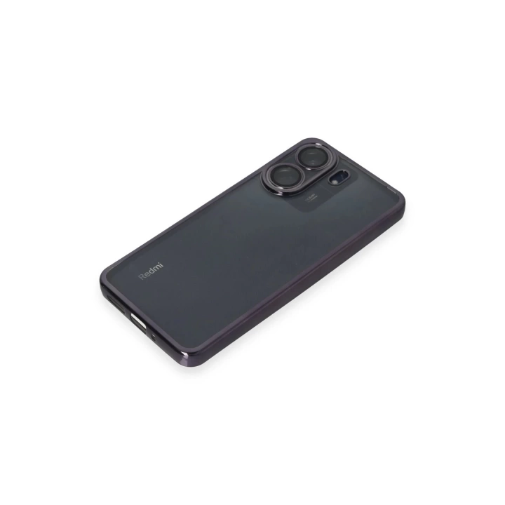 BFS  Xiaomi Redmi 13C Kılıf Razer Lensli Silikon - Mor