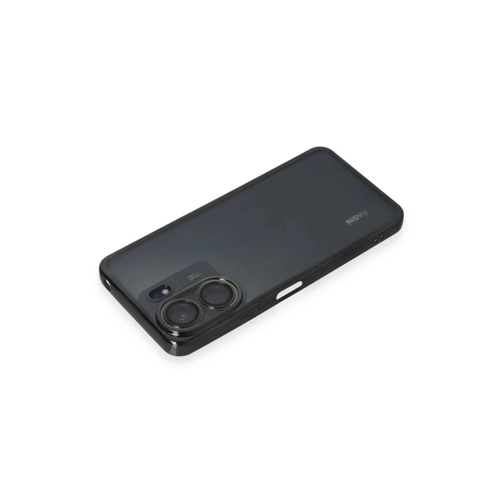 BFS  Xiaomi Redmi 13C Kılıf Razer Lensli Silikon - Siyah