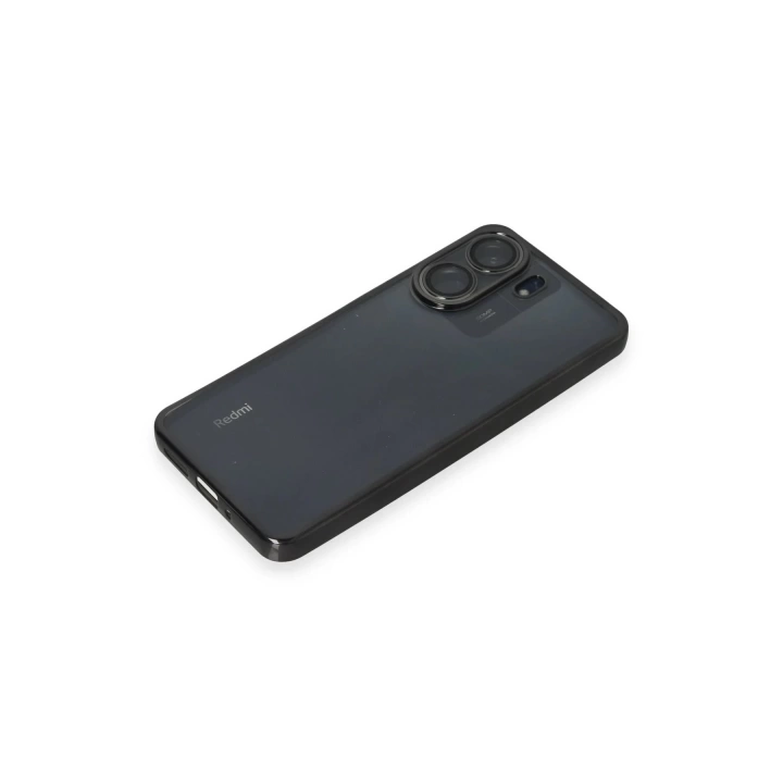 BFS  Xiaomi Redmi 13C Kılıf Razer Lensli Silikon - Siyah
