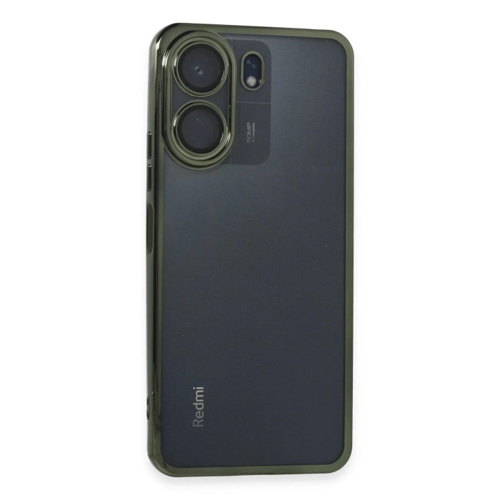 BFS  Xiaomi Redmi 13C Kılıf Razer Lensli Silikon - Yeşil