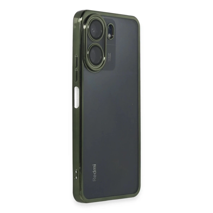BFS  Xiaomi Redmi 13C Kılıf Razer Lensli Silikon - Yeşil