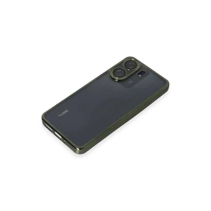 BFS  Xiaomi Redmi 13C Kılıf Razer Lensli Silikon - Yeşil