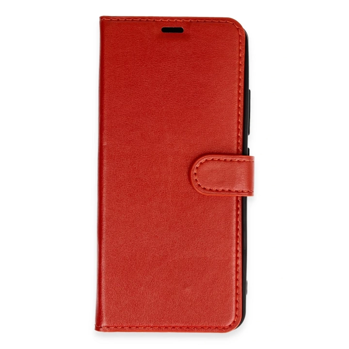 BFS  Xiaomi Redmi 13C Kılıf Trend S Plus Kapaklı Kılıf - Kırmızı