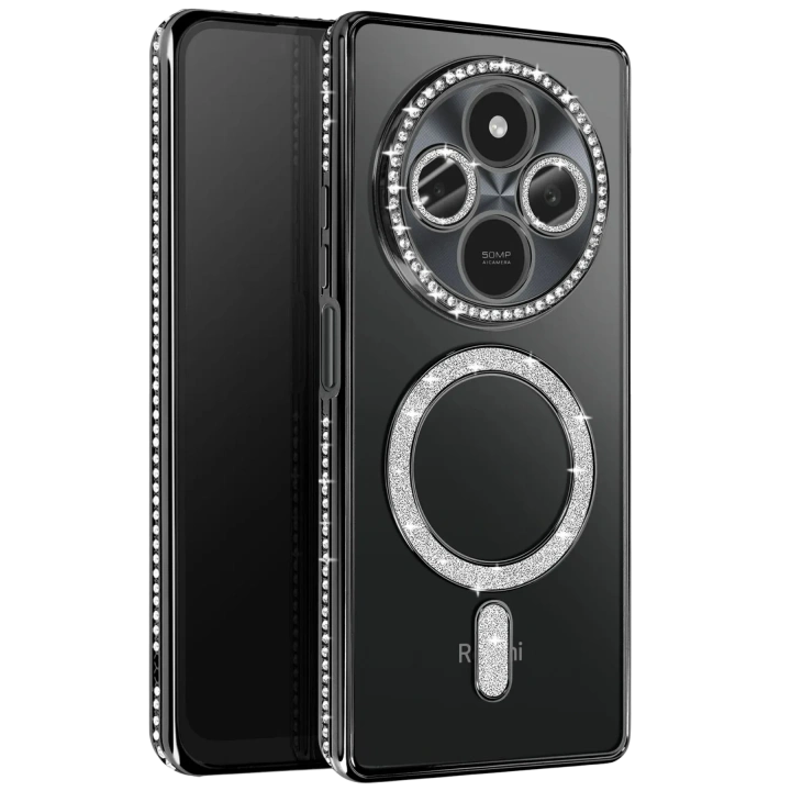 BFS  Xiaomi Redmi 14C Joke Simli Magneticsafe Kılıf - Siyah