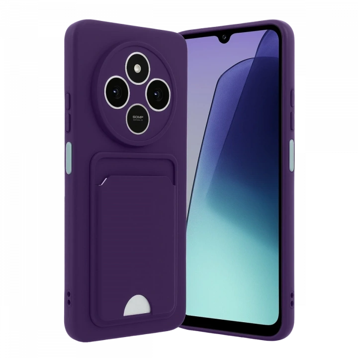 BFS  Xiaomi Redmi 14C Kelvin Kartvizitli Silikon - Derin Mor