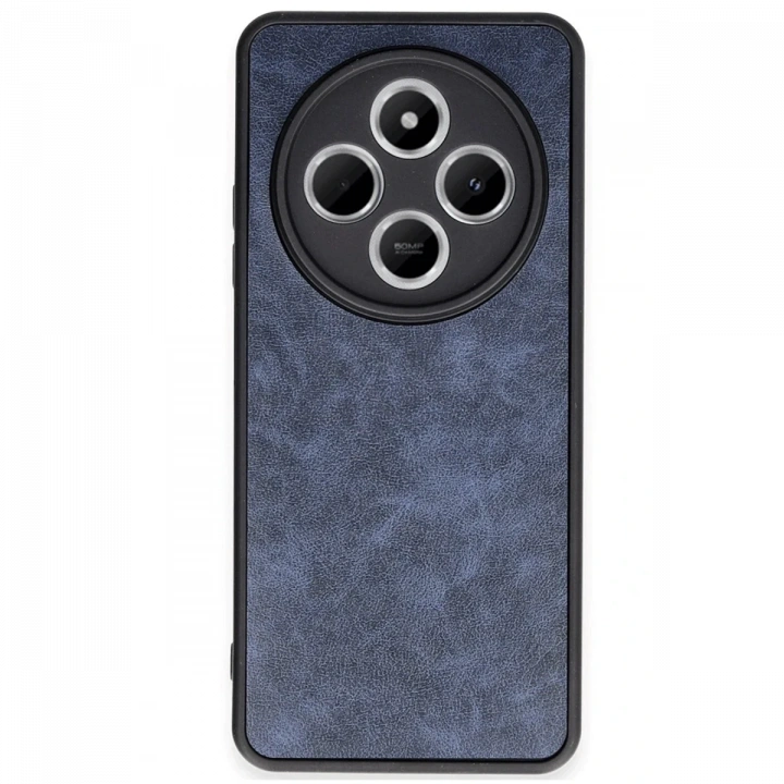 BFS  Xiaomi Redmi 14C Kılıf Aras Deri Kapak - Lacivert