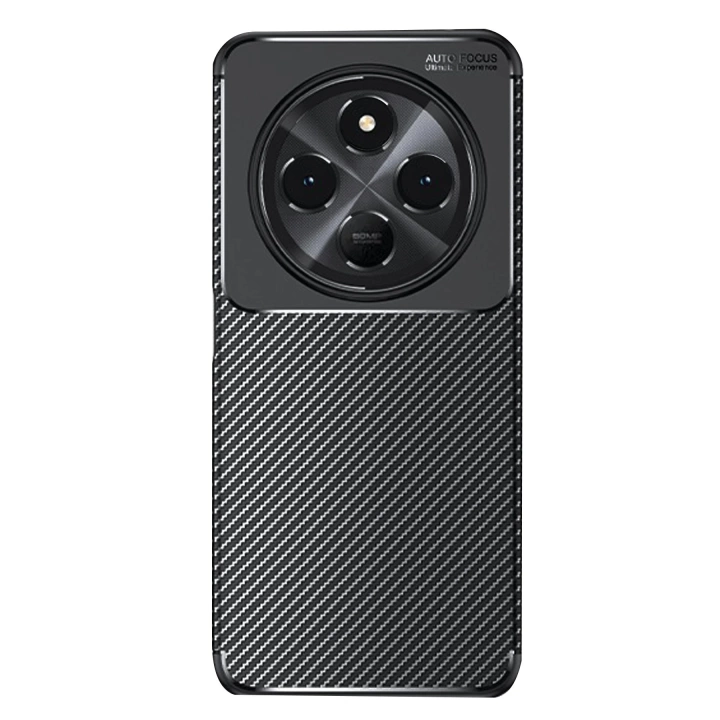 BFS  Xiaomi Redmi 14C Kılıf Auto Focus Karbon Kapak - Siyah